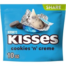 Hershey's Kisses Cookies n Crème US Import SHARE PACK 10 Oz Bag