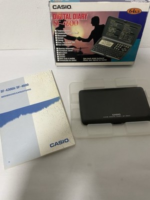Casio Digital Diary Sf-4600 64kb In Ovp mit Anleitung Neue Batterien Vintage