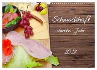 "Calendar 2027 · US Version · Tasty Through The Year (Wall Calendar 2027 17\" × 12"