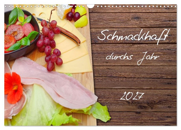 "Calendar 2027 · US Version · Tasty Through The Year (Wall Calendar 2027 17\" × 12"-image