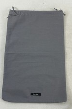 NEW MIU MIU Authentic 2 Shoe Drawstring Travel Dust Bag Accessory 9"X 13.5"