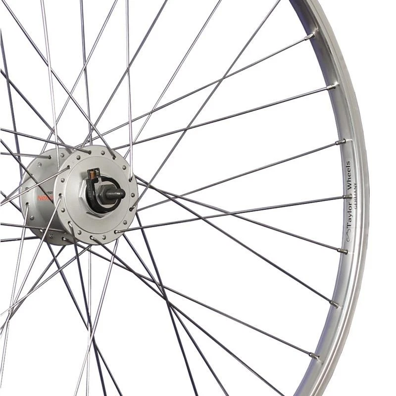 Laufrad 28 Zoll Vorderrad Shimano Nabendynamo DH-C3000 3W V-Brake Felge silber - Bild 2 von 4