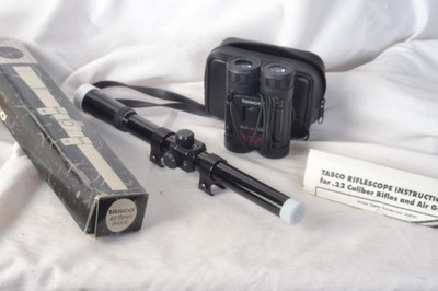 Tasco 4x15 riflescope & 8x21 binocular pair New & vgc