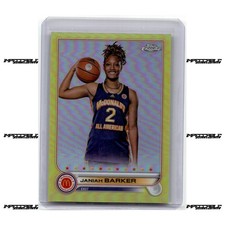 2022 Topps Chrome McDonald's A/A - Yellow #25 Janiah Barker Rookie /75