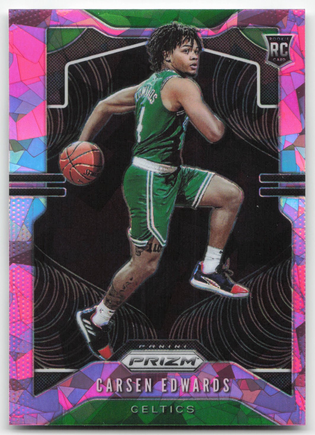 2019-20 Panini Prizm #276 Carsen Edwards Prizms Pink Ice