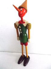 Vintage Pinocchio Wooden Figure With Movable Arms And Legs 10  