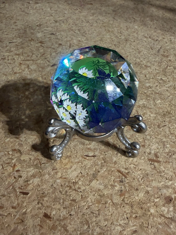 Pisapapeles Globo Swarovski retirado vintage 5 cm. Excelente Estado Foto 4 de 4