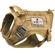 Tactical Service Dog Vest Harness K9 Military Molle Dog Vest for Outdoor Trai...