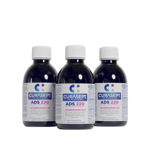 Curasept Mouthwash 0.2% 200ml - Pack of 3 