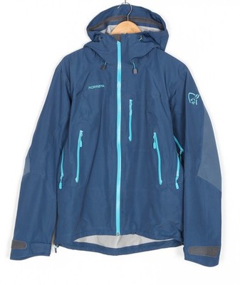 NORRONA TROLLVEGGEN DRI3 Jacket Men Size M Hooded Waterproof Outdoor Hard Shell