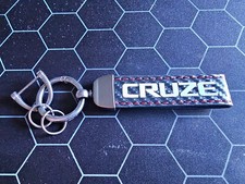 Holden Cruze Red Car Black Carbon Fiber Keychain 