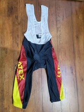 Atex Mens Medium Cycling Bibshorts Bibtights Italy 16" 16" (8/10) Polyamide M