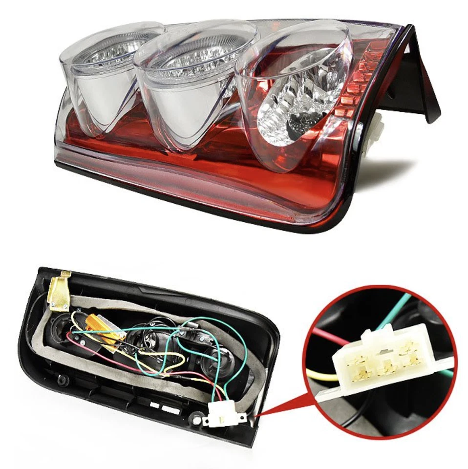 LED Tail Light Lamp Euro Type Custom JDM for Toyota Hiace 100 Series Van Wagon - Изображение 4 из 4
