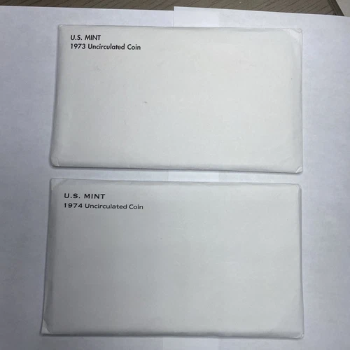 1973 & 1974 P-D US Uncirculated Mint Sets Unopened & Sealed