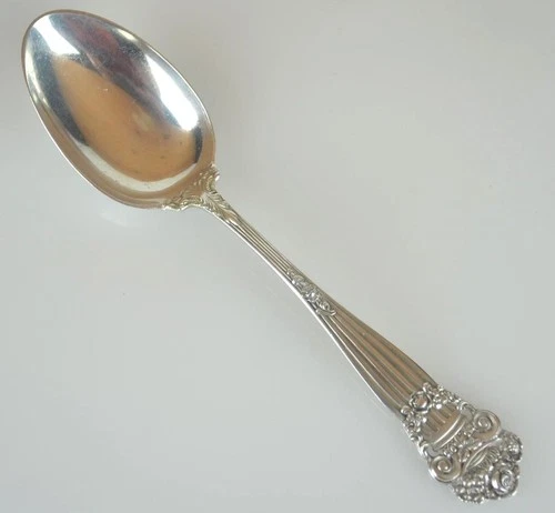 TOWLE STERLING SILVER OVAL SOUP / DESSERT SPOON - GEORGIAN (STERLING 1898, OLD)