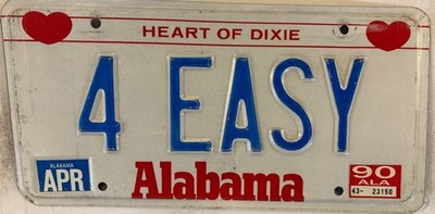 Vanity FOR EASY LIFE license plate Go Home Access Delivery Simple Carefree Car