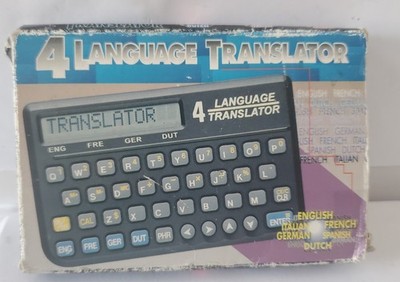 Boxed 4 Language Translator With LCD Display Screen And Instructions