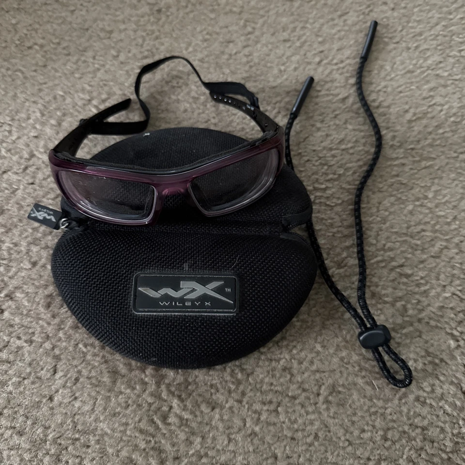 Gafas seguras deportivas Wiley X 118 Arrow púrpura - Se envía con gafas, estuche, etc. - NL Foto 2 de 4