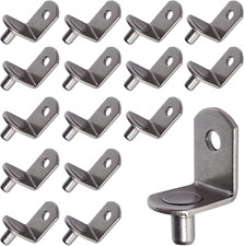 Shelf Pegs L-Shaped Cabinet Support Pins Bracket Style Clips for 5mm