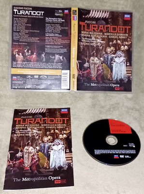 Puccini Turandot Metropolitan Opera Orchestra Chorus Ballet DVD HD Live Theatre