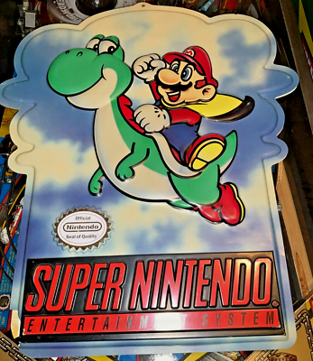 Super Mario Bros World Yoshi Hang Sign STORE DISPLAY WATA VGA