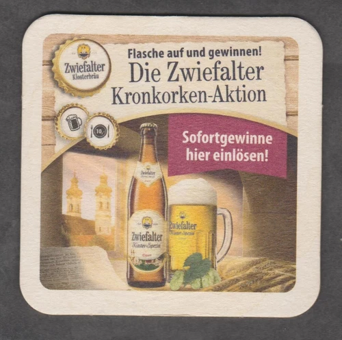 Beer mat - coaster, Zwiefalter Klosterbräu, Zwiefalten/BW #3161#