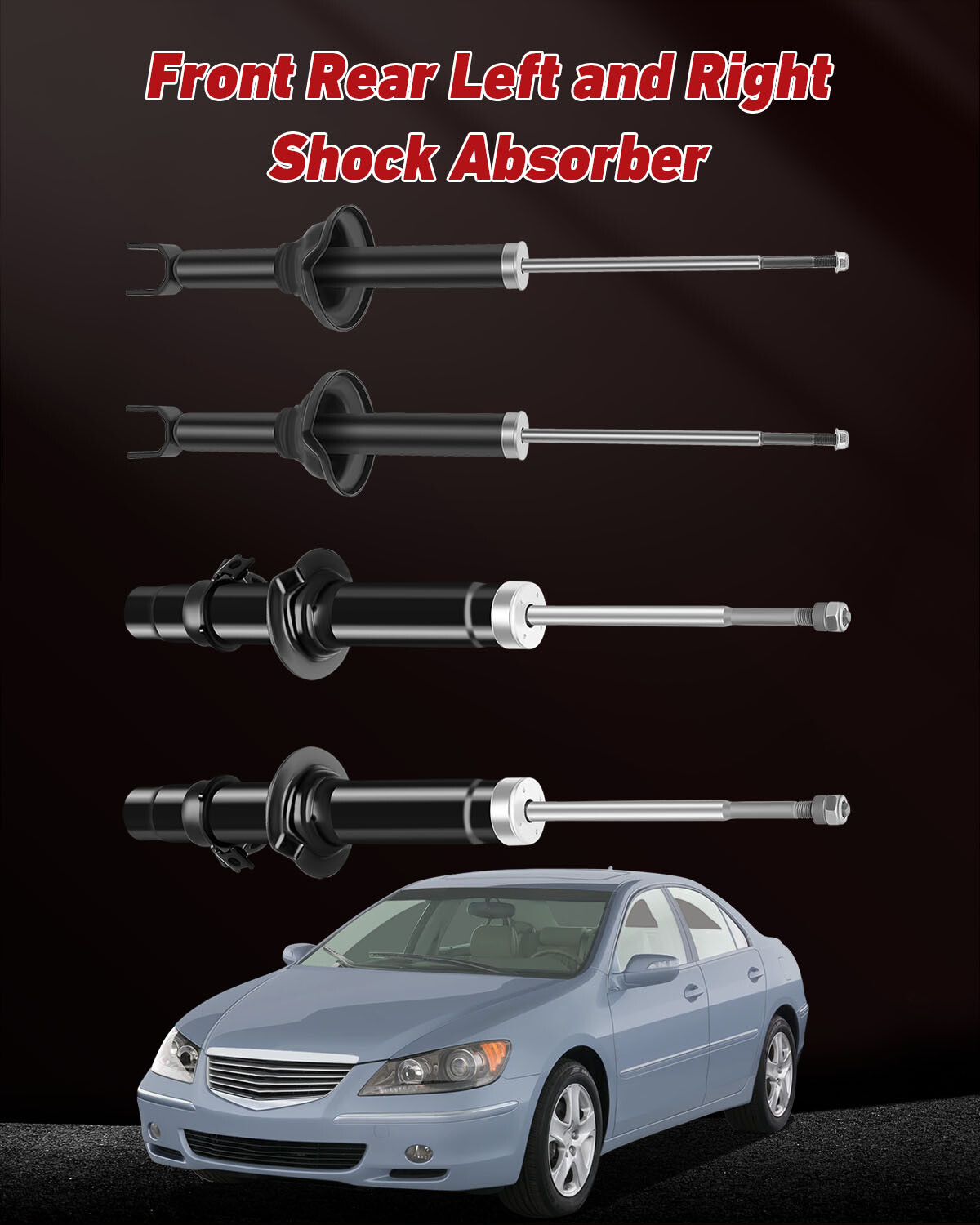 4x Front Rear Struts Shocks Absorbers FIT 1997-1999 Acura CL 94-97 Honda Accord