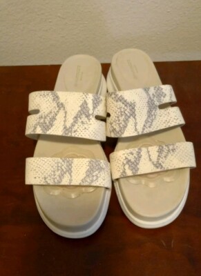 Ladies Cole Haan Sandals Slip On Shoes Womens White Zero