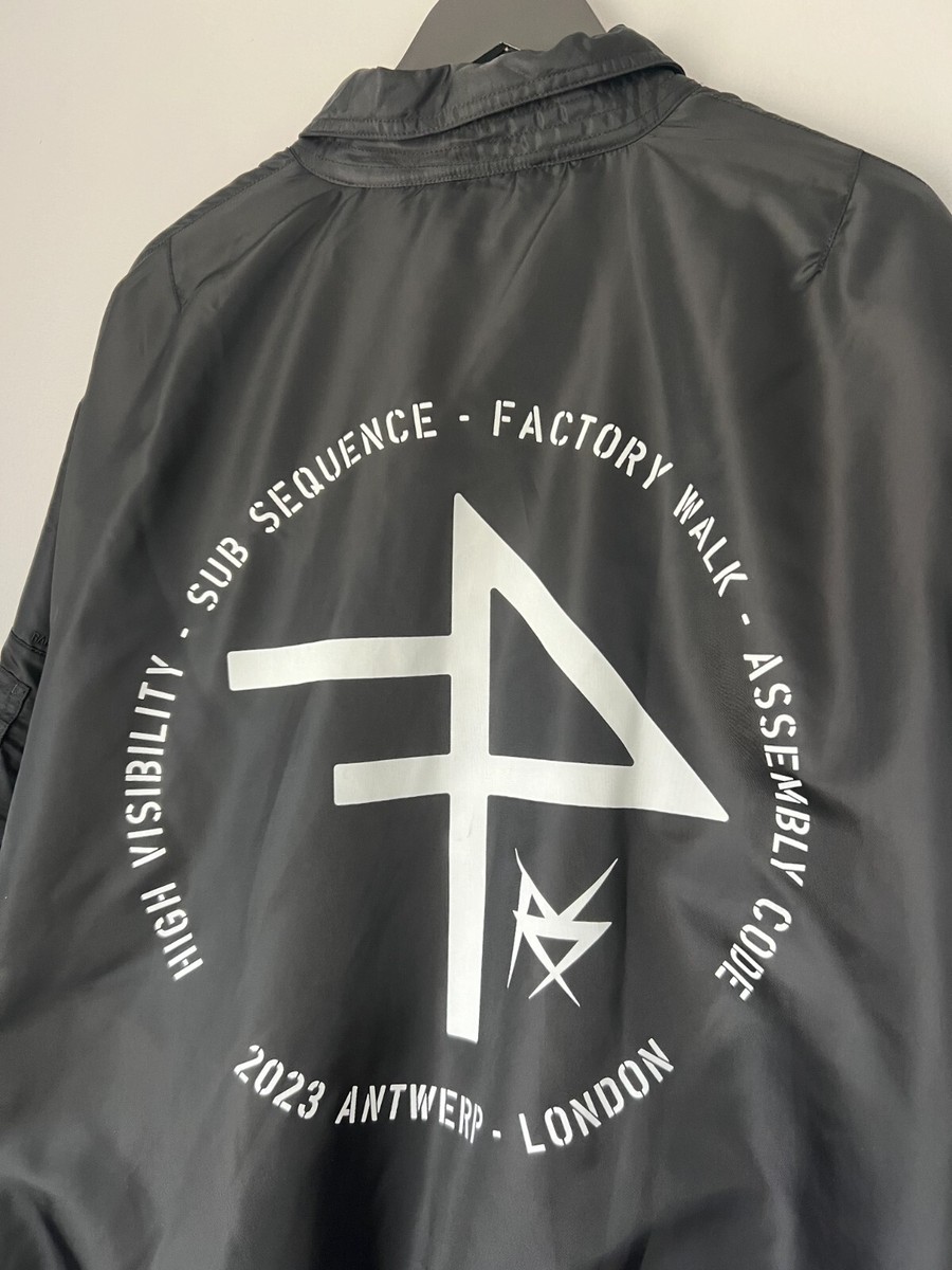 Raf Simons x Fred Perry Printed Flight Jacket - Size Large - Black