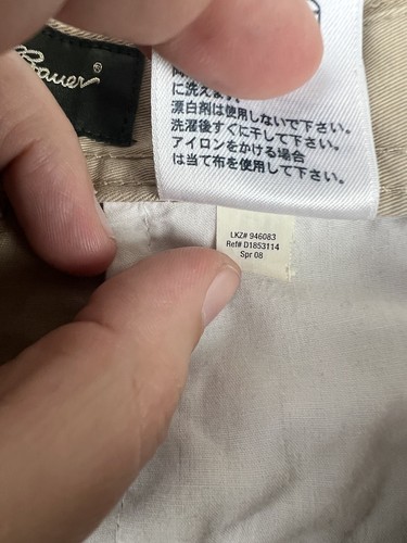 Pantalones chinos vintage Eddie Bauer Khakis para hombre 34x32 real 34x31 pierna ancha ** - Imagen 9 de 12