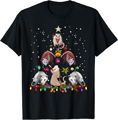 New Best Possum Christmas Tree Funny Xmas Gift Idea T-Shirt S-4XL