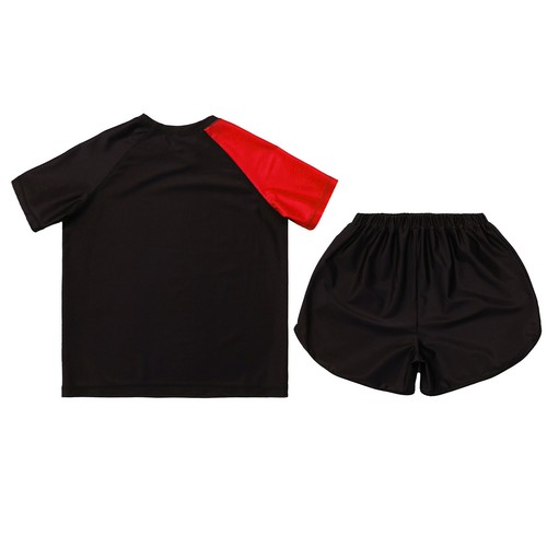 Kids Boy Tracksuit Workout Top And Short Pants Combat T-shirt With Shorts Club - Picture 30 of 39