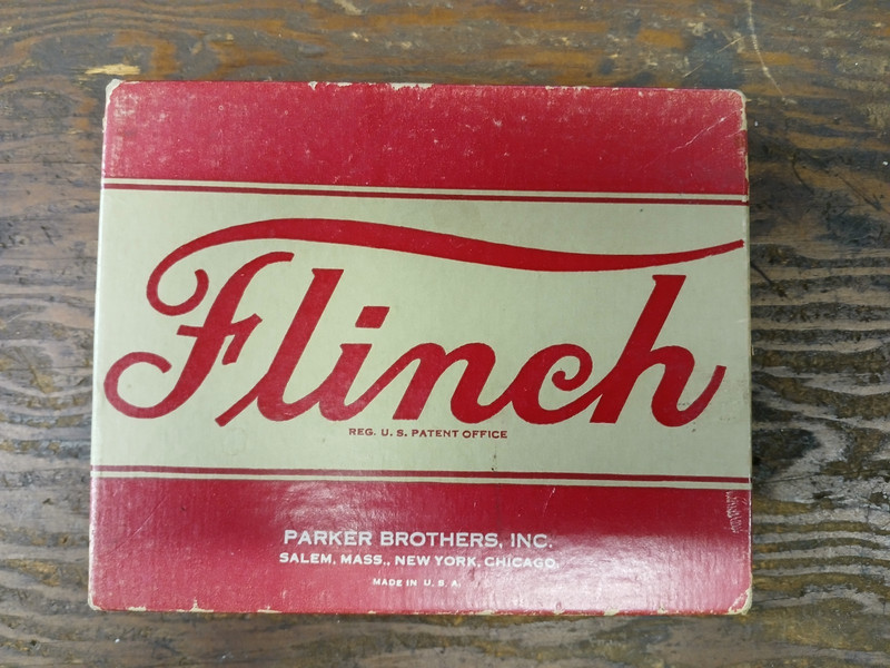 Vintage FLINCH Playing Card Game by Milton Bradey - 1938 - Complete