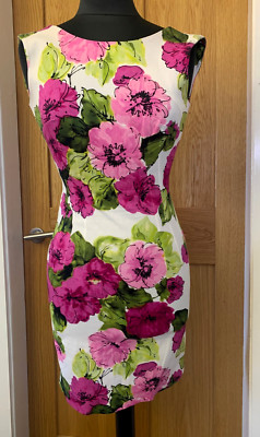 Dolce and Gabbana D&G Floral Roses Print Kniekleid IT38 UK6-8 US2-4 EU34
