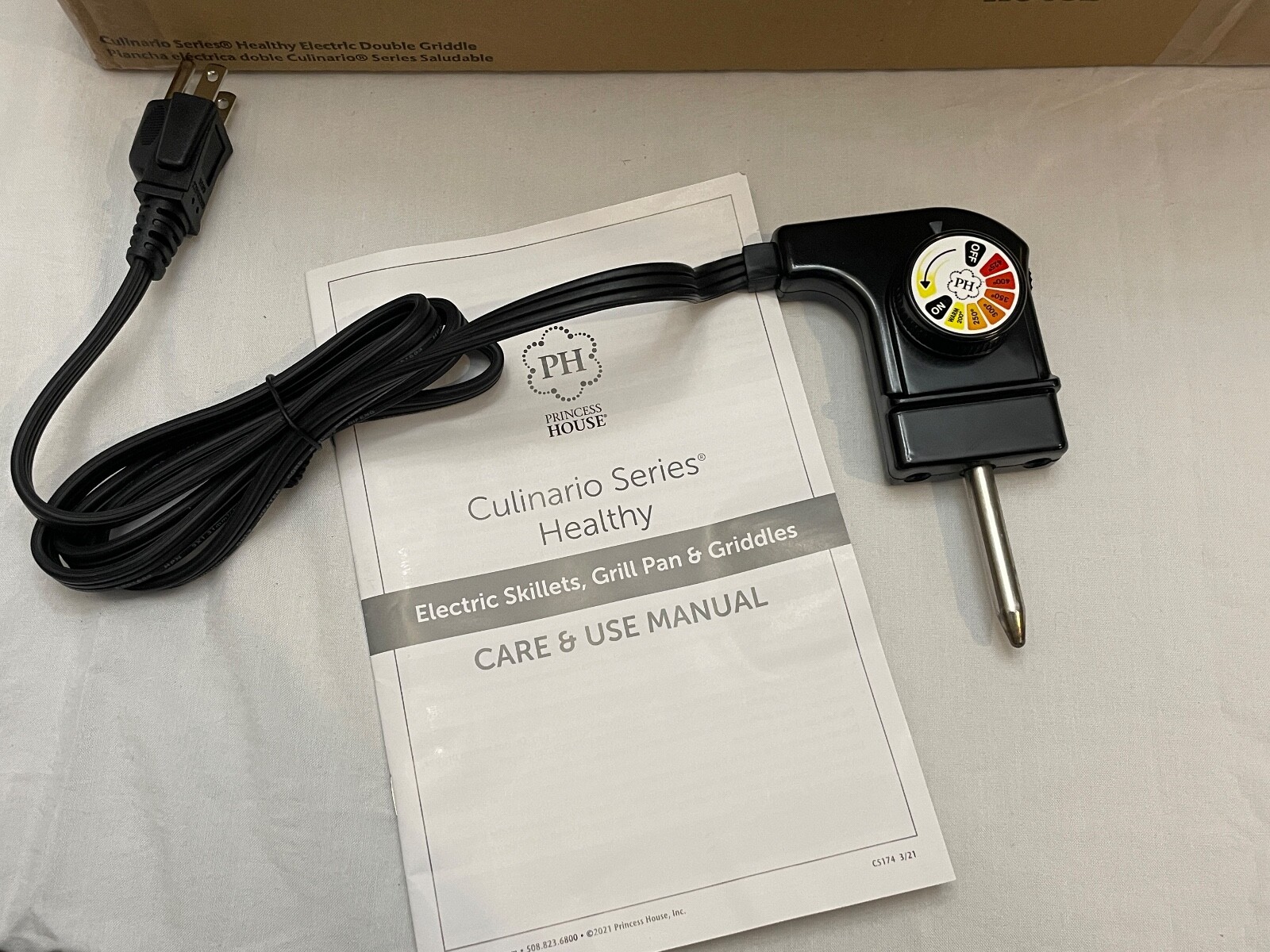 New Princess House Culinario Series Healthy Electric Double Griddle 5780 11x18" eBay