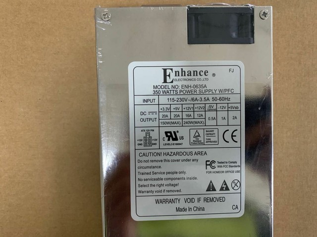 New In Box ENHANCE ENH-0635A Power Supply 350W New In Box ENHANCE ENH-0635A Power Supply 350W