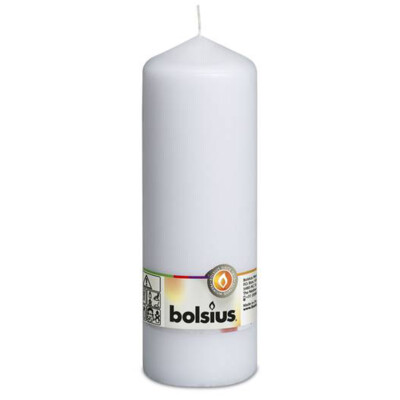 Bolsius Stumpenkerze Weiß 200/68mm