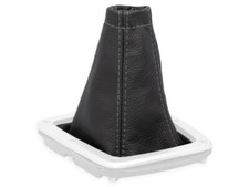 SCHALTMANSCHETTE FUR SUBARU IMPREZA WRX STI 2005-2007 SCHALTSACK LEDER NAHT GRAU