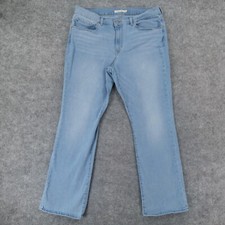 Levi's Jeans Women 16 Stretch Classic Bootcut Light Wash Fade Ladies