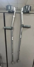 Medline Forearm Crutches 5 ft 10" to 6 ft 6" H Tall Adult MDS805161 B5