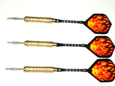 Steel Tip Darts, New 17 Gram Brass, with Aluminum Shafts 3516