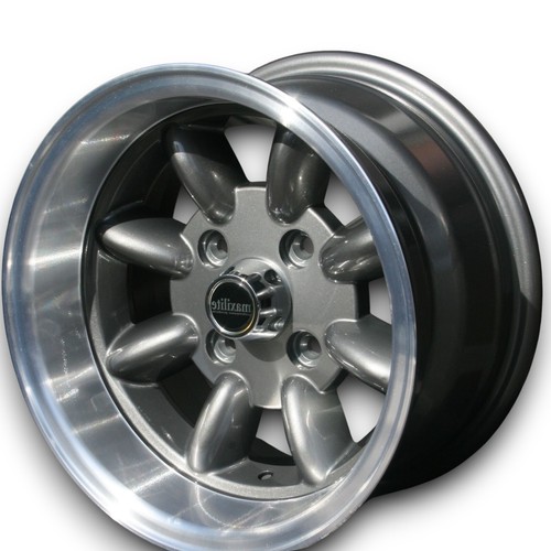 Cerchi In Lega Minilite Style Antracite Per Ford Cortina MK2 6x13 ET - Foto 2 di 3