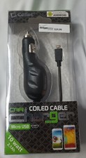 Cellet Micro USB 10 Watt Coiled Cable Car Charger Shipping