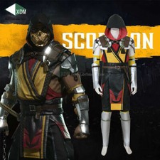 2024 Mortal Kombat 11 Scorpion Man Hanzo Hasashi Cosplay Halloween Costume