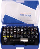 "Projahn 1/4\" Professional Bitbox Mit Markierten Bits Color Bits 32-Tlg. Bitset"