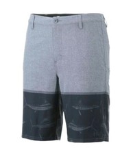 Huk Performance Fishing Chino New Slam 21" Hybrid Walk Shorts Sz 28 H2000071 415