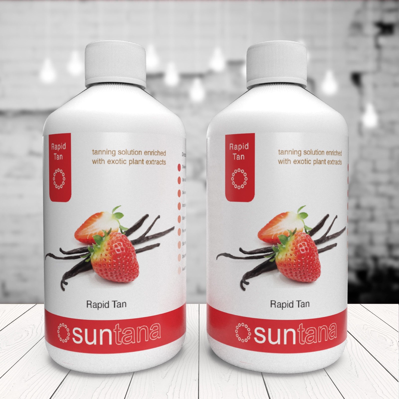 Suntana Rapid Tan - Strawberry Vanilla Fragranced Spray Tan - 500ml