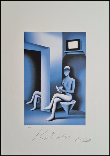 MARK KOSTABI * Untitled * 70 x 50 cm * lithograph * Kunstdruck * limited # xx/50