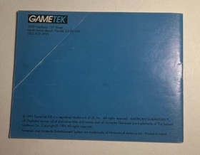 American Gladiators (Nintendo NES, 1993) w Manual - Tested! Works!