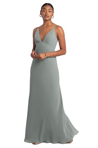 princess polly baby blue dress Dusty Blue Chiffon Bridesmaid Dress